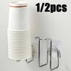 1/1PCS Wall Mounted Water Cup Storage Holder Disposable Water Cup Storage Rack Punch Free Kitchen Supplies Organizer