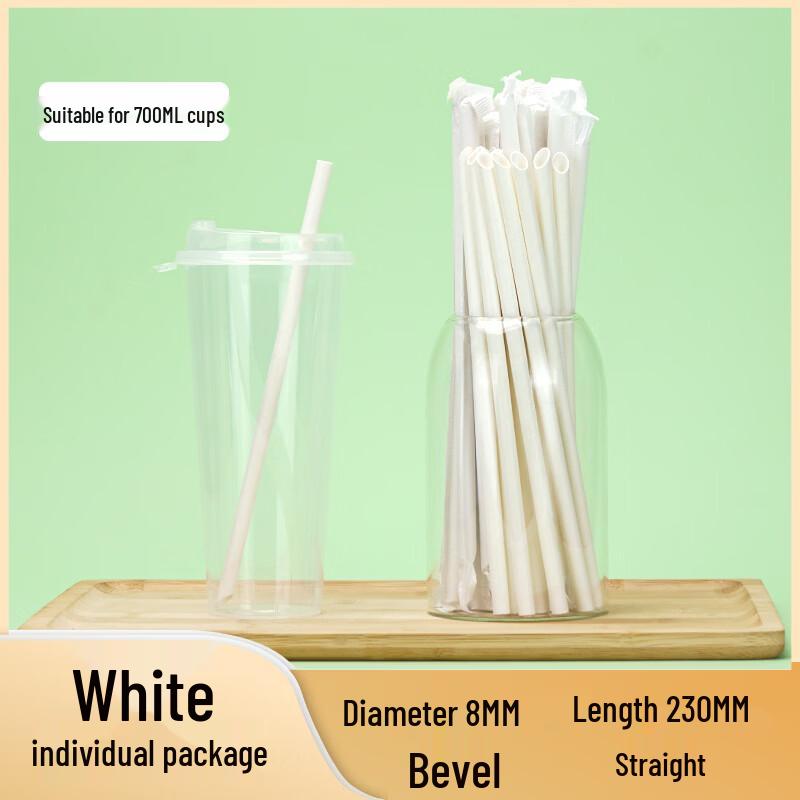 Individually Wrapped Biodegradable Paper Straws