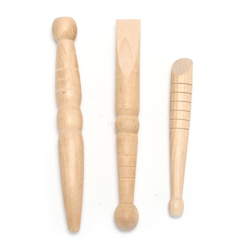 Wooden Foot Massage Stick Muscle Pain Relief Relaxation Tool Reflexology Original 1/3 Pcs Wooden Foot Massage