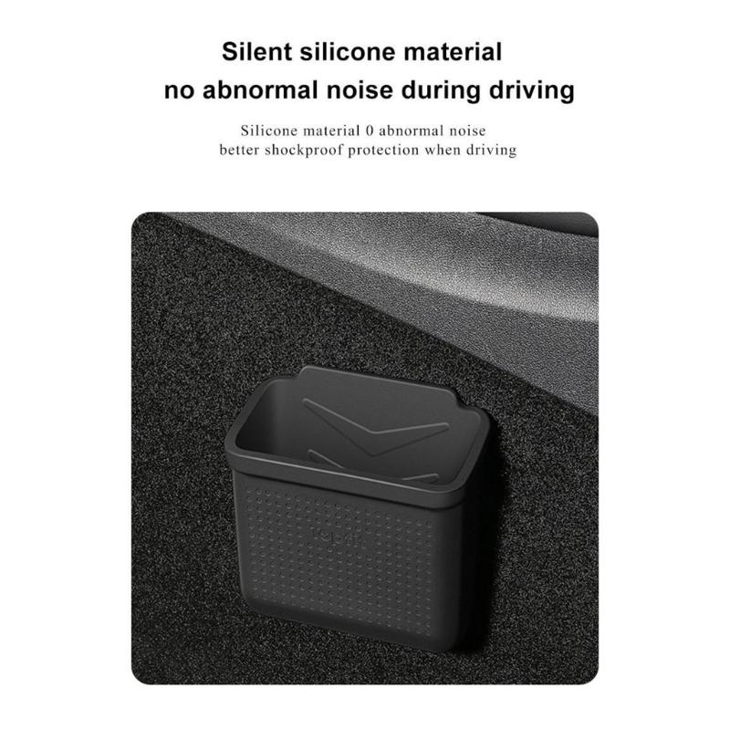 Car Storage Box Pocket Center Console Organizer Door Side Storage Box Pocket, Card Coin Container Case- for