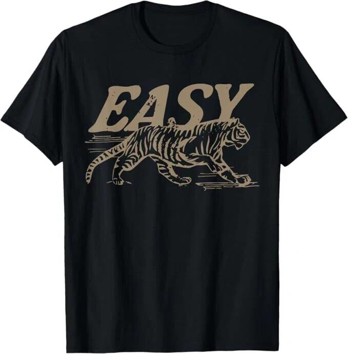 Easy Tiger Distressed Graphic Unisex-Adults T-Shirt M