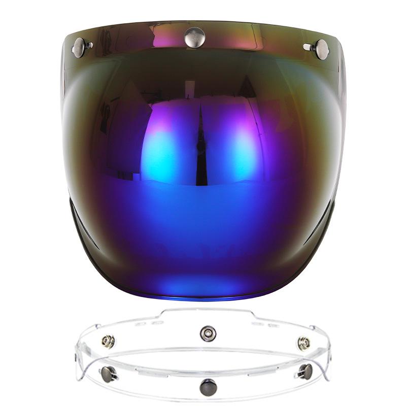 Popular Retro Motorcycle Helmet with Bubble Visor and Frame