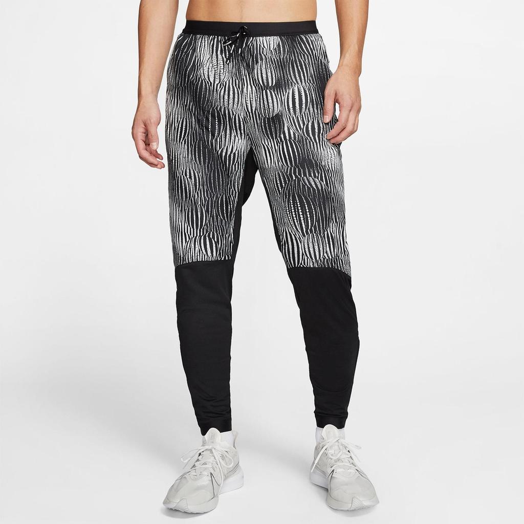 Nike Phenom Paneled Zip-Cuff Running Pants Men Bottoms Grey Black CJ5710-010