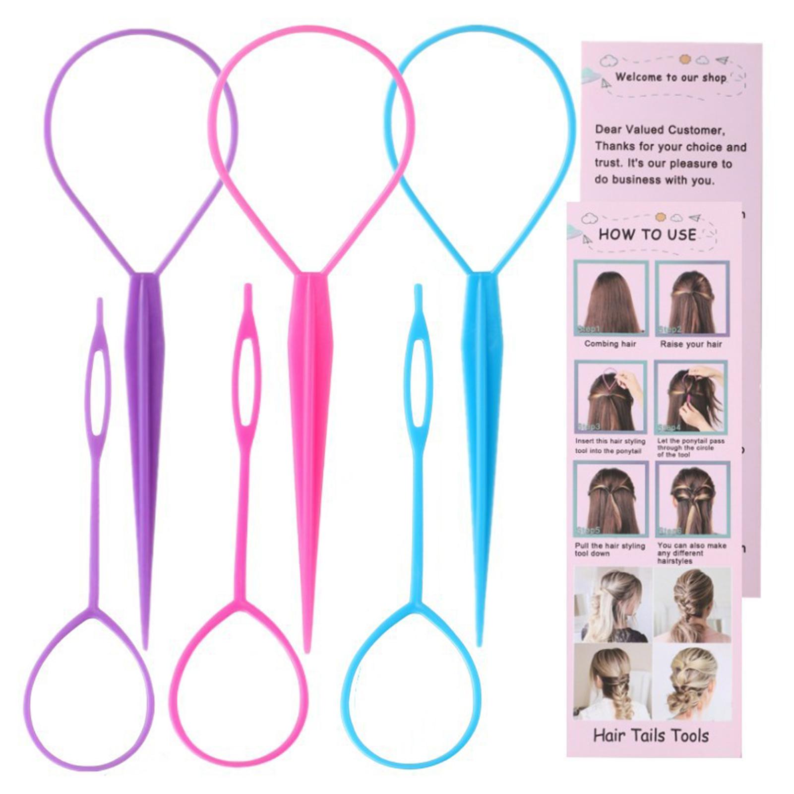 

6 шт. Инструмент для плетения волос для женщин, девочек, утолщенные детские наращивания волос, прочная машинка для стрижки волос, аксессуары для укладки волос