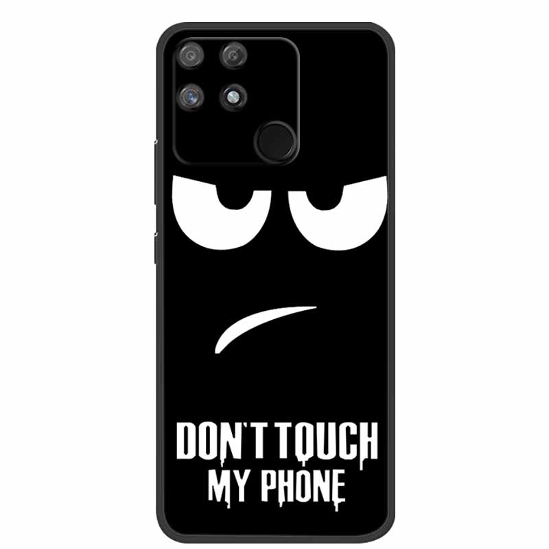For Redmi 10C Case Redmi10C Black Soft Silicone Phone Case For Xiaomi Redmi 10C Back Cover Case Redmi 10 C Power Funda POCO C40
