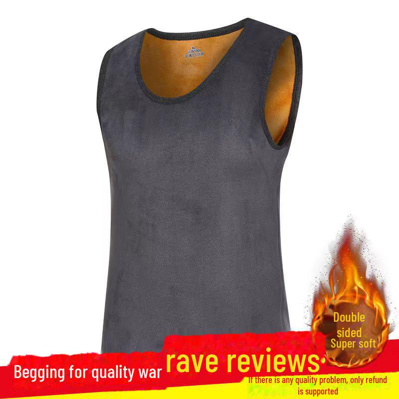 

Мужской зимний двухсторонний жилет из плотного бархата - теплый, приталенный, доступны большие размеры 2XL