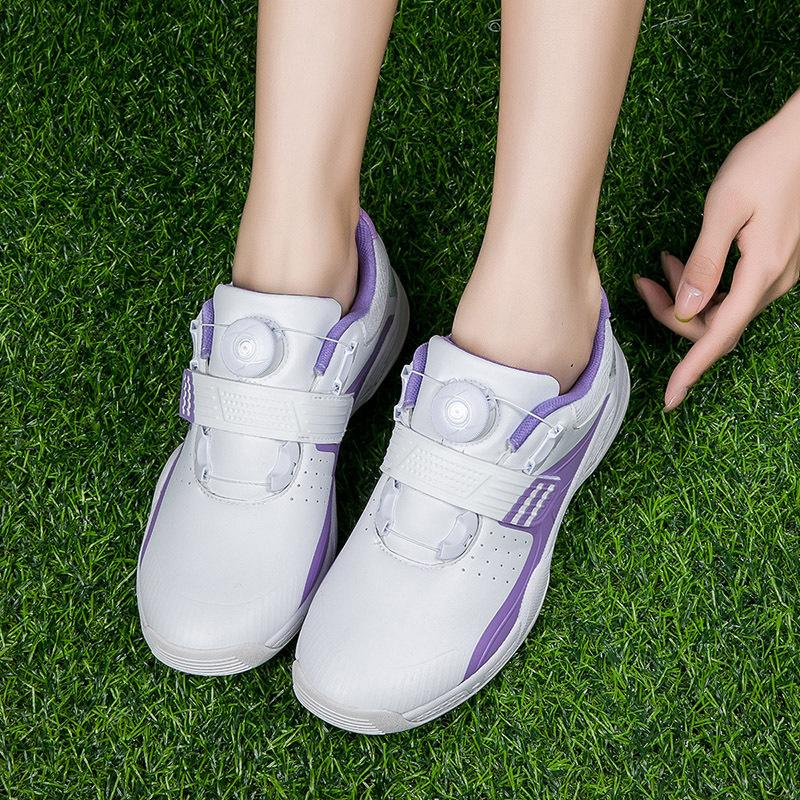 Supply New Women's Casual Indoor Golf Shoes Fashion Running Shoes Men's Rotary Buckle Training Shoes