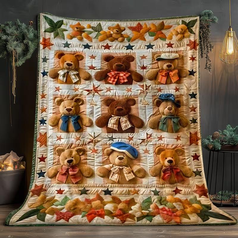 Ultra-Soft Farm Animal Print Throw Blanket - Cozy Cow, Pig, Sheep & Chicken Design Warm Plush for Couch, Bed All-Season Comfort