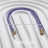 Fei Jia February Birthstone Purple Horseshoe Buckle Unisex DIY Bracelet