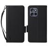 For Motorola Thinkphone 25 5G/Edge 50 Neo 5G/Moto S50 5G Case with Wrist Strap Litchi Texture PU Leather Wallet Phone Cover
