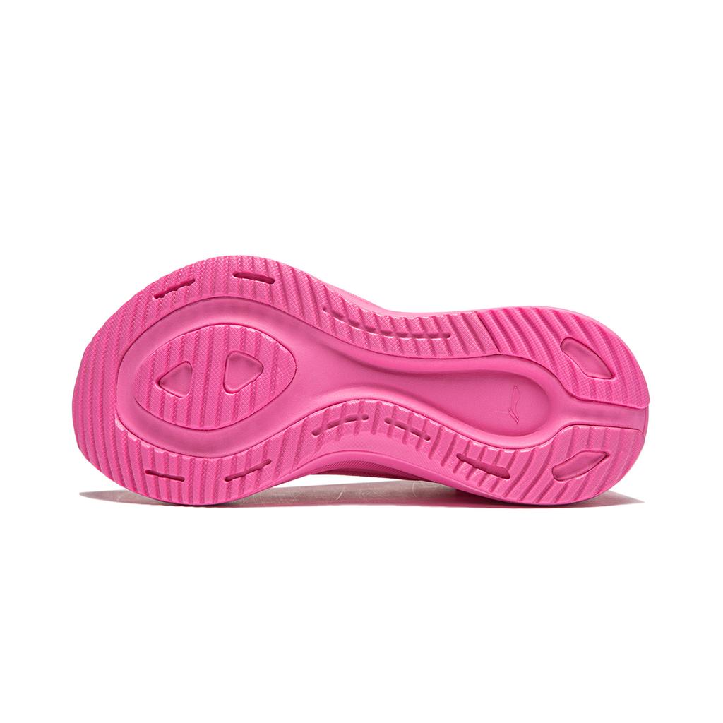 Li Ning Cushioning Slip Resistant Abrasion Resistant Lightweight Rebound Low Top Casual Running Shoes Women's Pink ARHU006-4