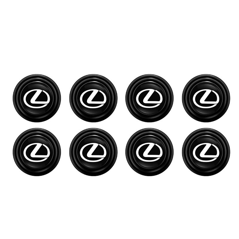 Car Door Shockproof Gasket Shock Absorbing Buffer Pad Sticker Tire Valve Cap For Lexus F Sport ES LM GS IS NX RX LX IS250 IS430