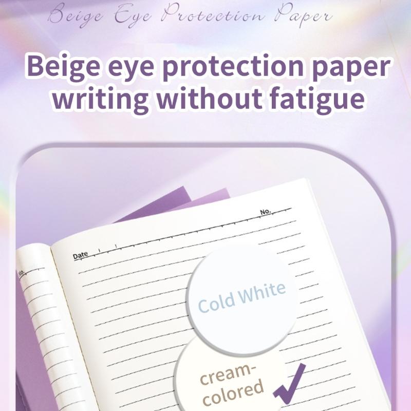 4Pcs Softcover Notebook 80 Pages Wide Lined 7x10Inch College Ruled Journal Thread Binding Notepads for Office School