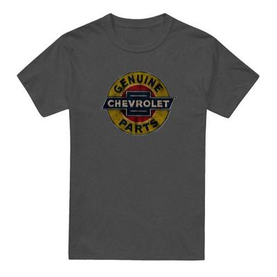 Chevrolet Unisex Erwachsenen Originalteile Distressed Emblem T-Shirt