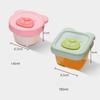 Baby's Complementary Food Bowl Glass Preservation Box Storage Steamable Egg Custard Dishes Tool for Infants Young Children