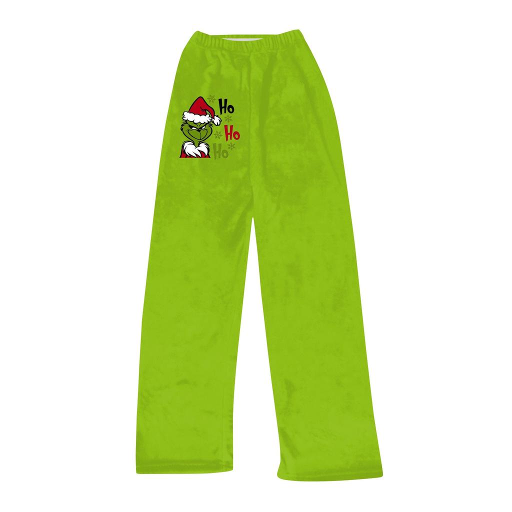 Women Winter Pants Full Length Long Trousers Printed Pants