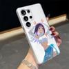 Cosmic Princess Kaguya Phone Case for Samsung S25 S24 S23 S22 S21 FE Plus Ultra Black 2-in-1 Jelly Silicone Case