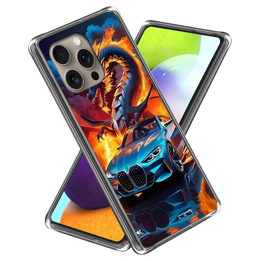 For iPhone 16 Pro Max Case IMD Pattern Printing TPU Shockproof Phone Cover