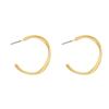 Simple Large Circle Earrings Women's Daily Earrings Femininity Korean Atmosphere Versatile Stud Earrings Retro Matte Earrings