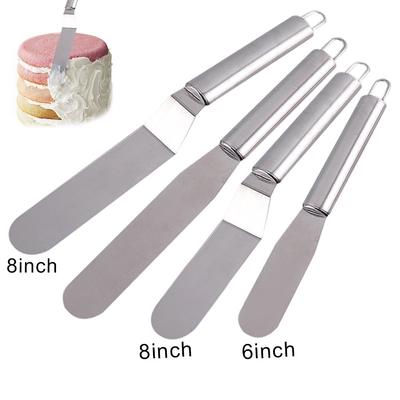 6/8/10 Zoll Cremeglätter Gebäck Edelstahl Backen Butterspatel Kuchenschneider