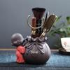 Auspicious Tea Pet Six Gentlemen Ornament