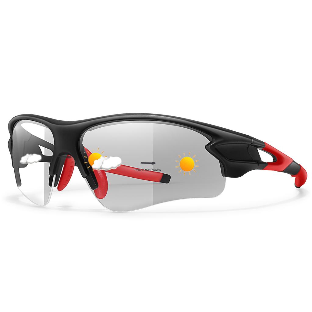 Fashion Photochromic Sunglasses Unisex Outdoor Sports Eyewear for Fishing Cycling Riding Running Driving Comfortable Goggles