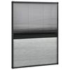 Insect Protection Pleated Blind for Windows Aluminum Frame 60 X 80 Cm with Integrated Shade Blind