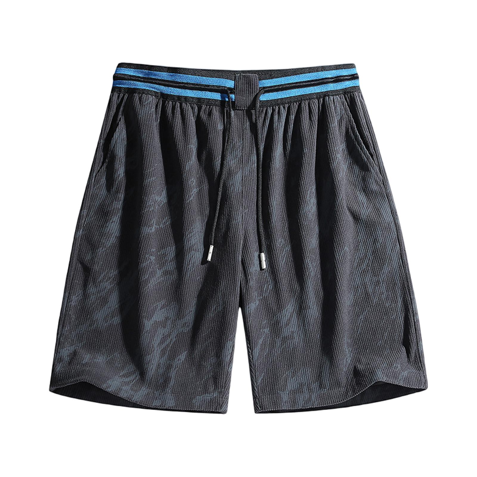 

Мужские прямые рабочие брюки, модные и повседневные шорты на шнурке XL