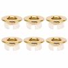 6Pcs Hollow Design Sink Overflow Rings Round Shape Brass Material Sink Cover Circular Insert Style Hole Cover Wash Basin
