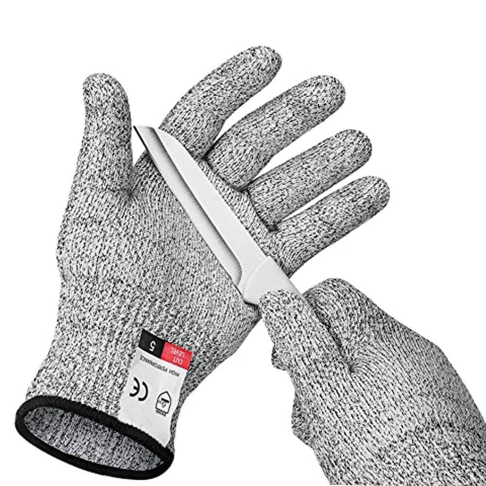 Anti-Cut Levels Gloves for Kitchen & Construction Labor Protection Wear-Resistant Gardening Gloves Injury Resistant Glass Handli