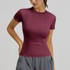 Women's Fashionable Casual Sports Leggings And Short-Sleeved Running And Fitness T-Shirt