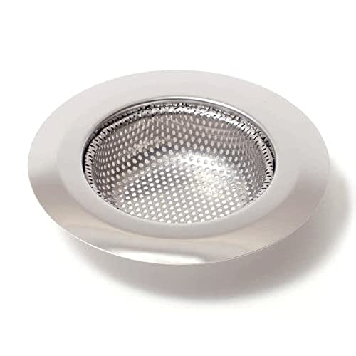 Shallow Stainless Steel Sink Waste Tray for Sinks, Perforated, No Net Required, Drain Size: 75-100mm