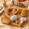 Creative Food Plush Keychains Cute Pendant Kawaii Keychain Girls Cartoon Doll Plush Toy Doll Bread Backpack Decoration Gifts