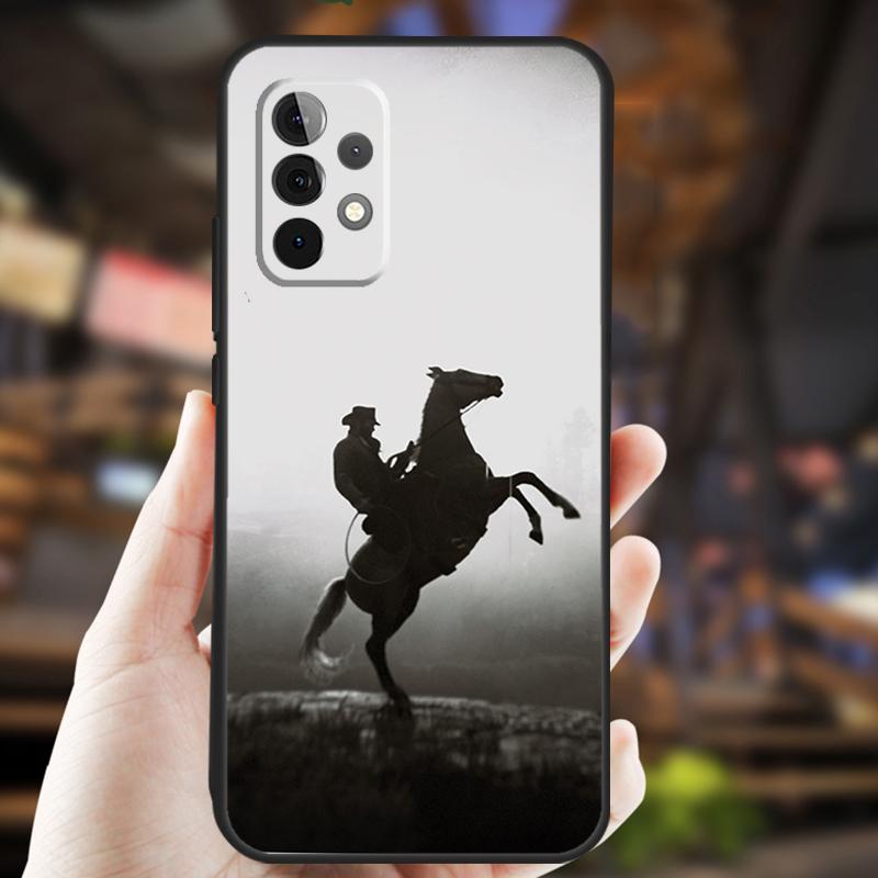 Rodeo Cowboy Lasso Horses Case For Samsung Galaxy A26 A54 A14 A36 A16 A33 A56 A15 A55 A53 A35 A22 A32 A52 A34 A05 A06