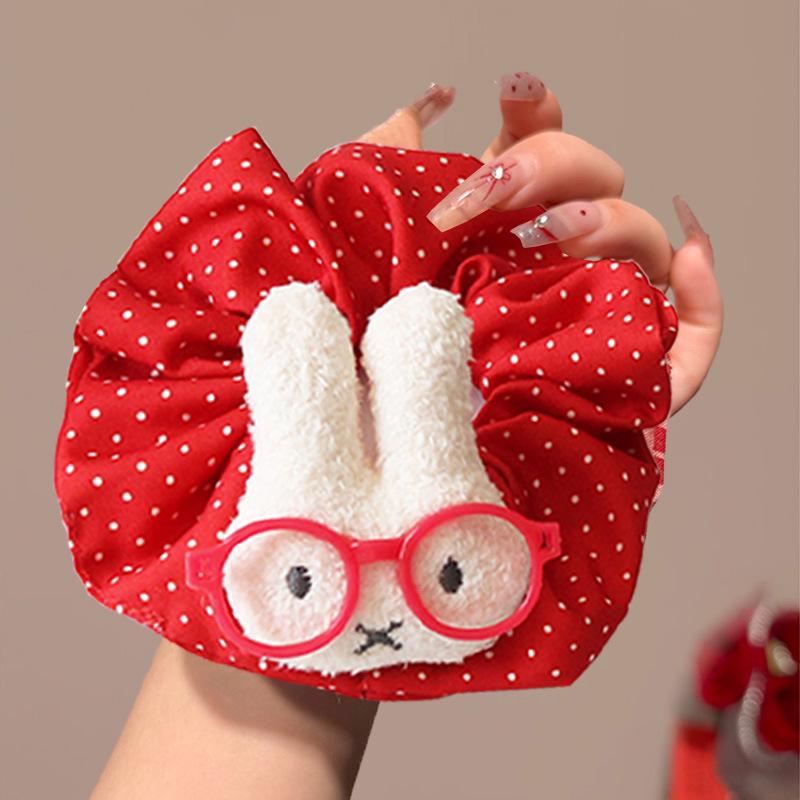 Roztomilé dětské gumičky do vlasů s kočičkou a králíčkem – Vysoká elasticita, nepoškozující gumičky do vlasů pro dívky.