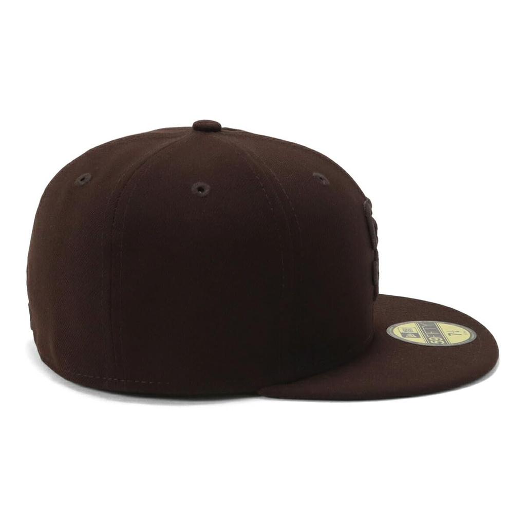 New Era 59FIFTY Cap MLB San Diego Padres SD Burntwood Brown Tonal ONSPOTZ and 5950 Straight Flat Stylish Streetwear Travel Sun Gift Idea (14561976