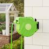 Hose Reel, 15 m + 1.5 m, Wall Mount, Automatic Roll-Up, 180° Rotating, Spray Gun