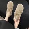 Mao Mao Shoes Women's Winter Flat-bottomed New Lazy Shoes Cotton Shoes Warm Doudou Women's Shoes