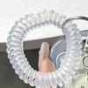Soft Silicone Kpop Photocard Holder Spring Rope Sliding Cover Transparent Card Holder With Star Keychain