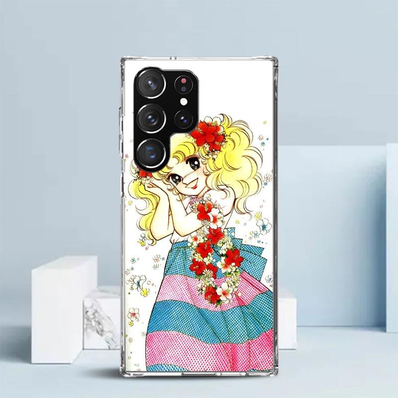 Candy 90er Anime Weiche Hülle für Samsung Galaxy S25 Edge S26 S24 S23 Ultra Handyhülle S22 S21 Plus S20 FE Muster Schale Gala