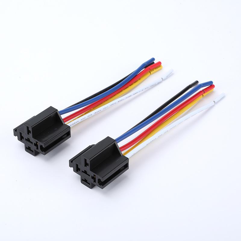 24V 4Pin 30A Waterproof Fuse Relay Switch Harness Set Dc Spst Automotive Auto Relay With Relay Socket Relays Kit