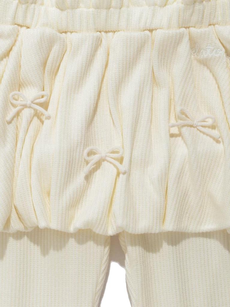 Gelato Pique Baby Whipped Cream Skirt Leggings (PBCP254192 CRM)