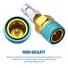 Adapter Quick Fitting Coupler Fluorinated Quick Connector Fits For R1234YF/R12 to R134A Car Air-conditioning AC Charging