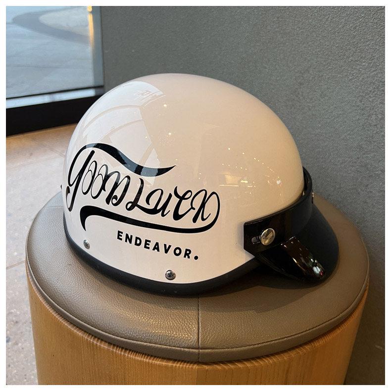 Retro 3C Certified Half Motorcycle Helmet for Men & Women - Summer Sun Protection Skull Cap