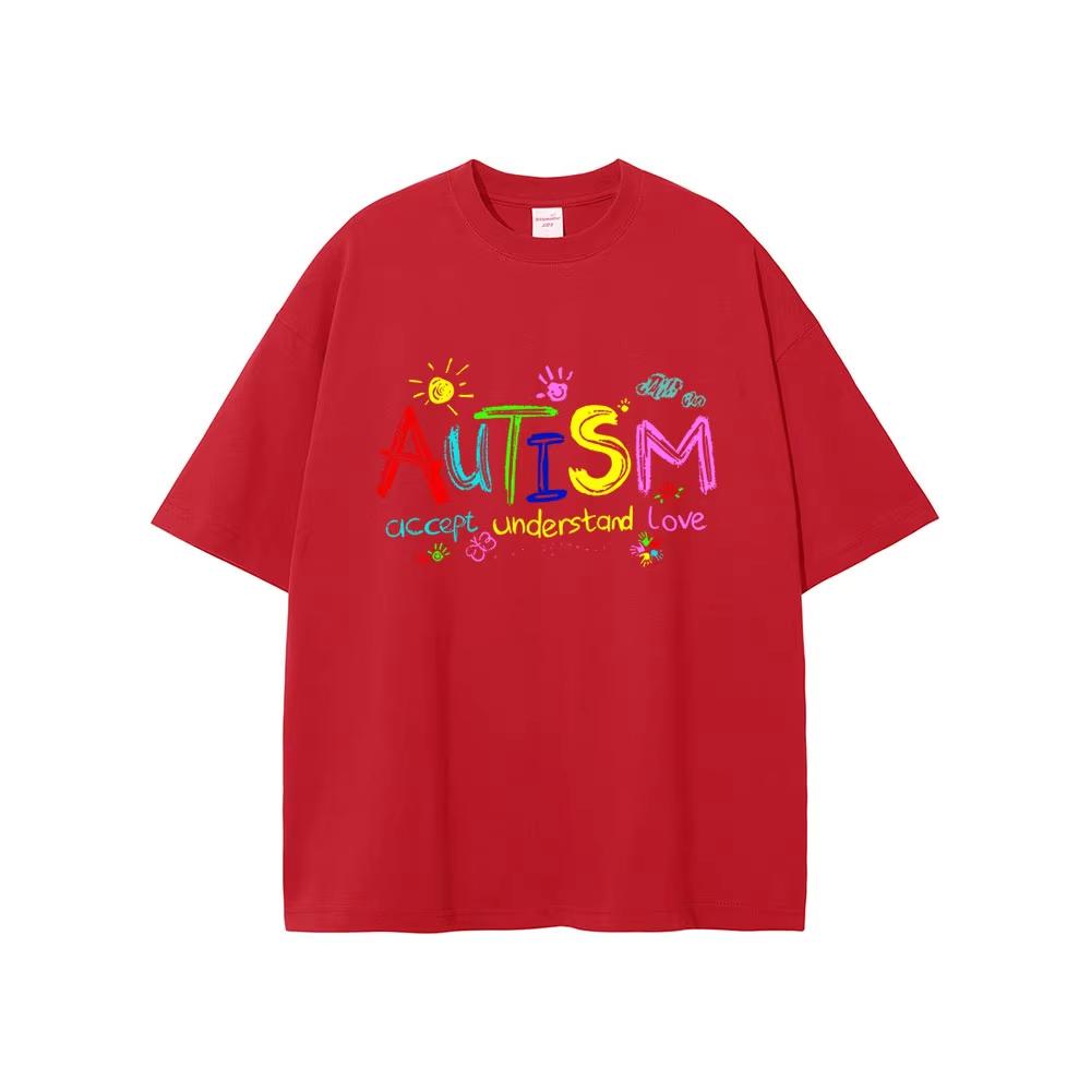 Autism Accept Understand Love T-shirts Men Women Fashion Oversized Streetwear Summer Male Soft Cotton Short Sleeve Tshirt