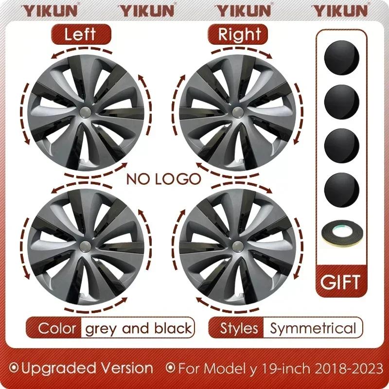 4PCS 18/19Inch Wheel Cover for Tesla Model 3/Y Hubcaps Replacement Steering Wheel Rim Protector Accessories Hub cap 2017-2023