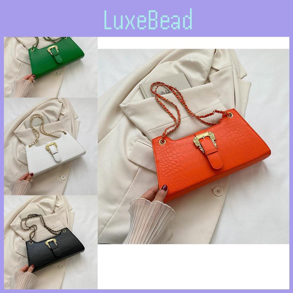 Fashionable Black White Green Orange Pink Pu Leather Square Shoulder Bag For Women