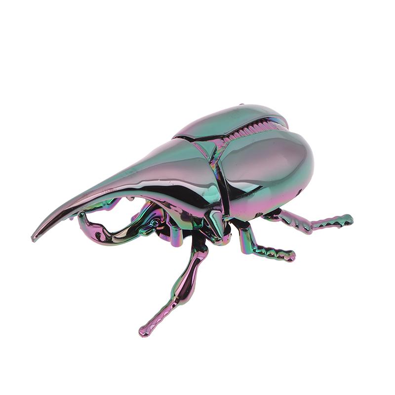 Wind Up Beetle Bionic Toys Creative Prankster Animated Insect Toy Model Beetle Children'S Battle Plastic Animals Wind Up Toy