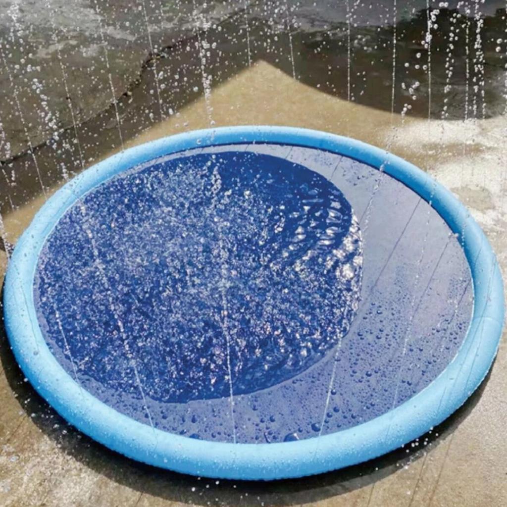 100/150/170 centimetri Estate Pet Sprinkler Pad Tappetino di Raffreddamento Piscina Gonfiabile Acqua Nebulizzata Pad Estate Fresco Cane Vasca Da Bagno per cani