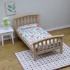 1 Piece 1:12 Dollhouse Accessories Miniature Floral Single Bed Model Mini Furniture Bedroom Micro Scene Decoration